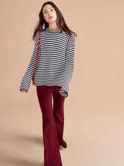 Marina Fine Stripe Sweater - La Ligne